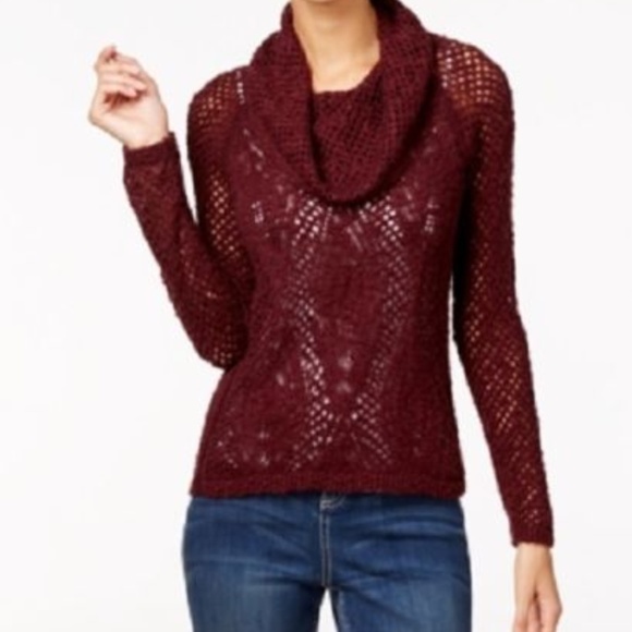 INC International Concepts Sweaters - INC Cowl Neck Knit Sweater